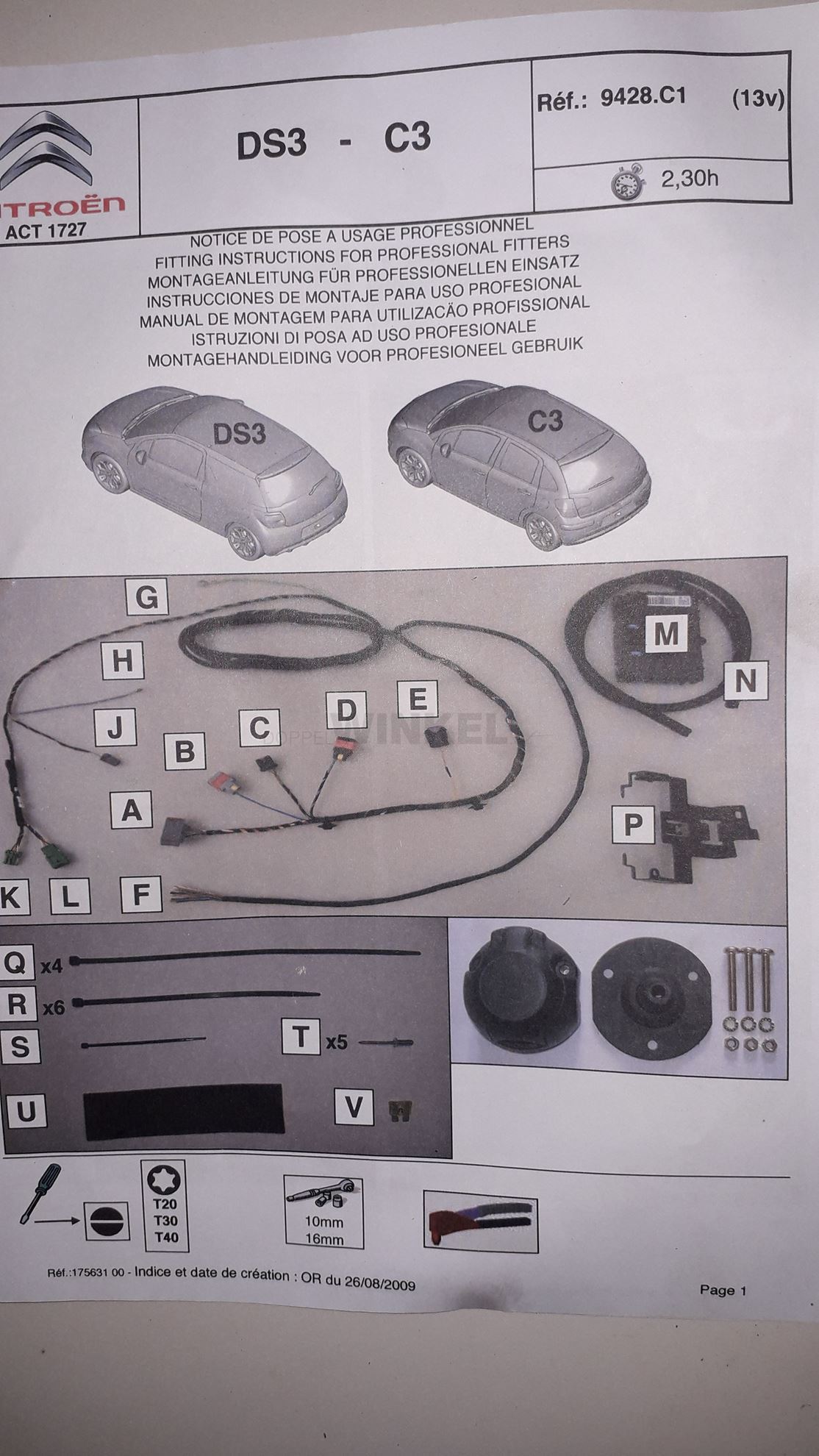 Doppelwinkel.at. Elektrosatz für Anhängerkupplung