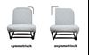 Bild von Sitzbezüge Charleston schwarz/weiß 2 + 1 nicht symmetrisch