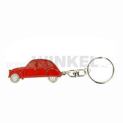 Bild von Schlüsselanhänger 2CV rot